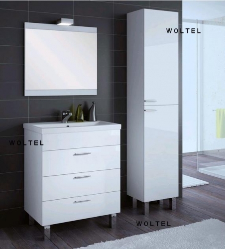 ATILE  SZAFKA  MDF LAKIER szuflady + UMYWALKA CERAMICZNA 60 cm