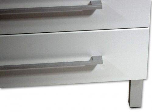 MDF SZAFKA BIAŁA LAKIER MDF-U-70/3 + umywalka UND-700 ( 70x46.5 cm)