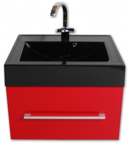 UMYWALKA 70 cm NABLATOWA  UNA-700-9017 czarna