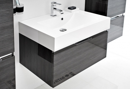 CANTARE szafka FSM-342/7GT-46/46 GRAFIT/FINO + umywalka UNA-700