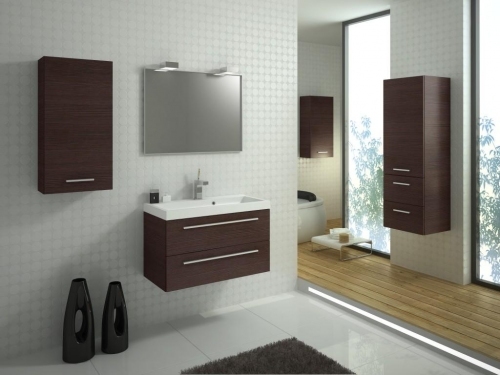 Kwadro lustro w ramie alu 100x60