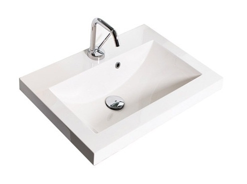 Szafka MDF-C-50/2-48 czarna + umywalka UMMC-500x390 biała