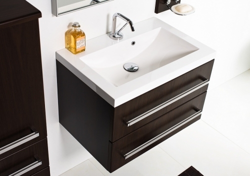 F-4 SZAFKA FDM-C-442/5/2 wenge mat + UMYWALKA UMMC-500X390