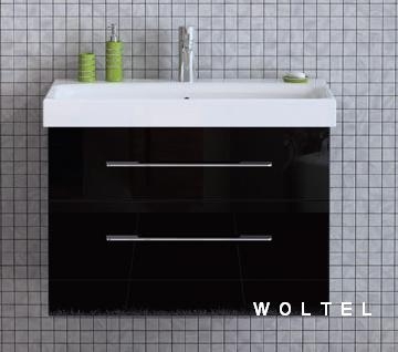 BARCELONA szafka BLACK + umywalka  80 cm 164349