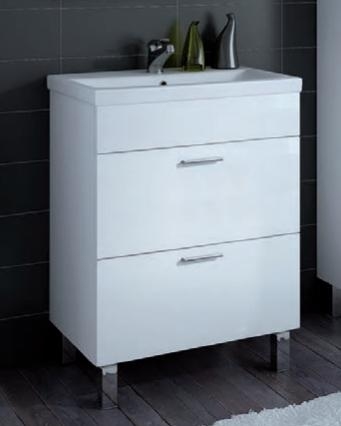 ATILE  SZAFKA  MDF CZARNA LAKIER szuflady + UMYWALKA 70/46 cm