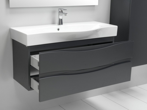WAVE szafka GRAFIT 100 cm VA-140/100/2  + umywalka 100 cm