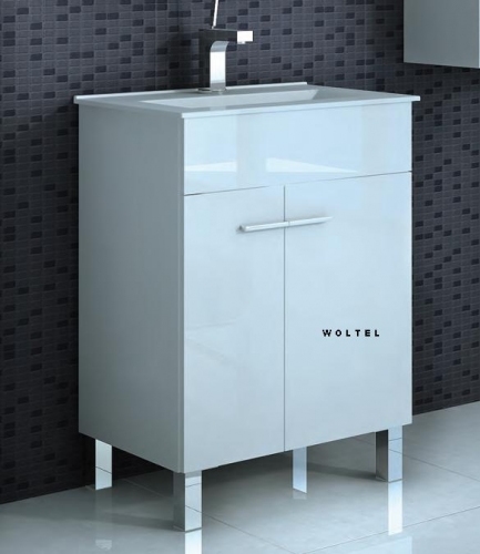 MODULUS szafka MDF  BIAŁA + umywalka 60 cm