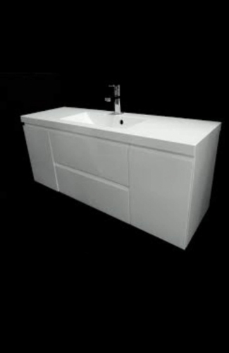 ATU Szafka MDF-C-120 szuflady,drzwi cichy domyk MB LAKIER  + umywalka UMMC-1200x390