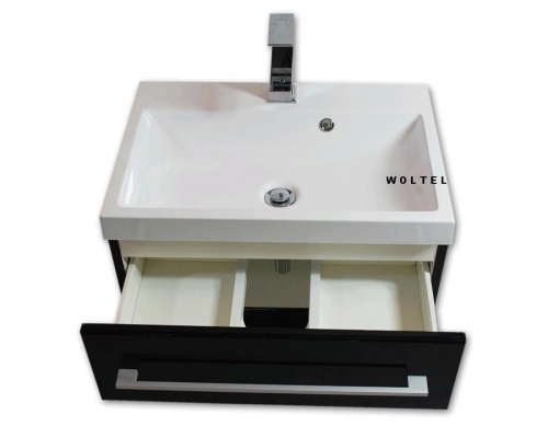 Szafka MDF-C-60/2  lakier kolory RAL  cichy domyk  + umywalka KWADRO 60 biała
