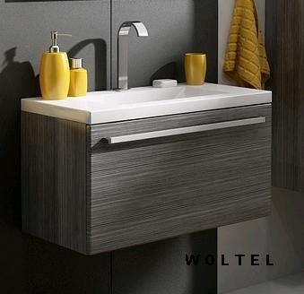 MDF szafka MDF-C-50-46 GRAFIT/FINO  + umywalka UND-500 ( 50x36cm)